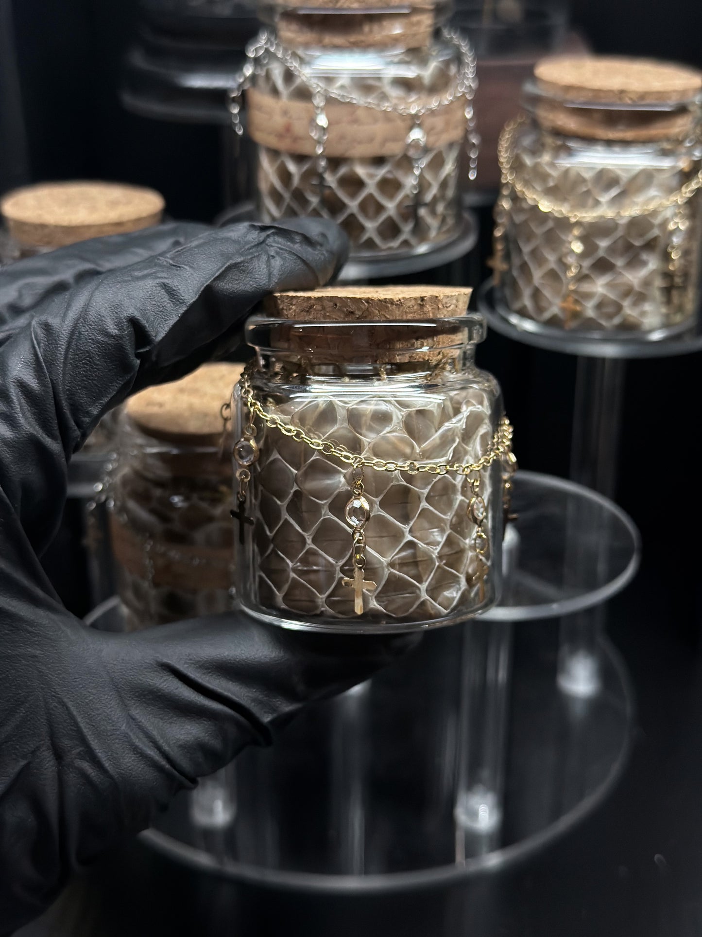 Chain Snake Skin Jar